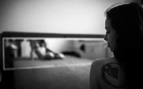 Naken läckt OnlyFans-bild av Grinsebaeckchen