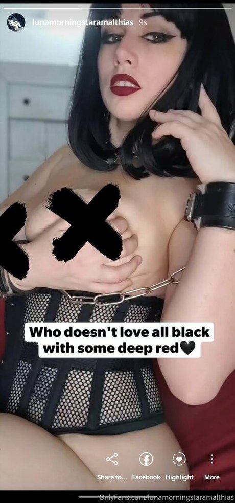 Naken lekkede OnlyFans-bilde av Lunamorningstaramalthias