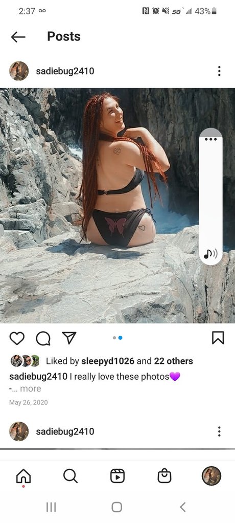 Naken läckt OnlyFans-bild av Sadiebug