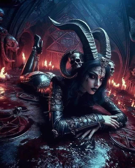 Naken läckt OnlyFans-bild av Darkened Desires