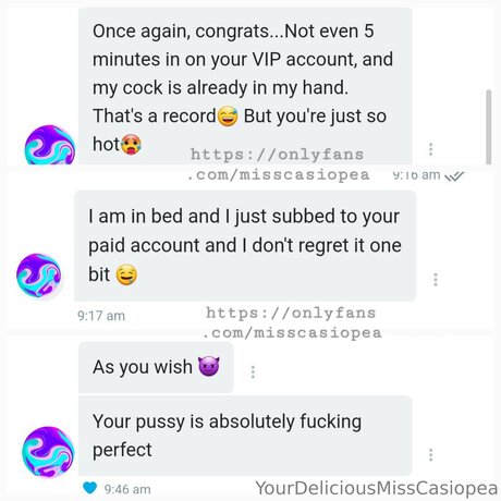 Foto nua vazada do OnlyFans de Misscasiopea