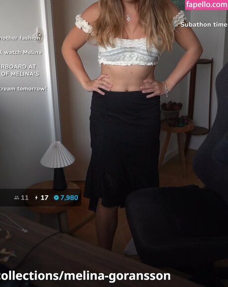 Naken läckt OnlyFans-bild av Melina Goransson