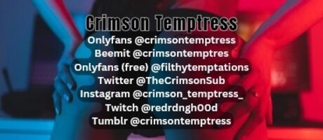Naakte gelekte OnlyFans-foto van Thecrimsontemptress