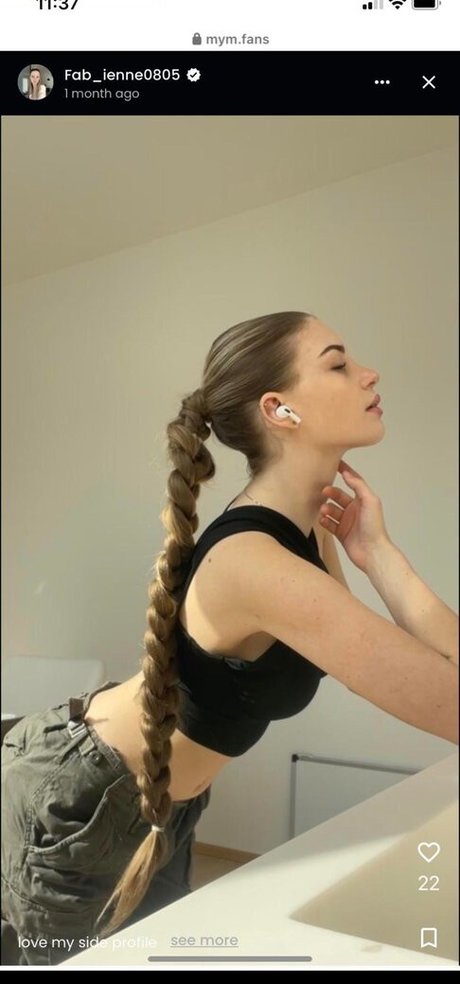 Naken läckt OnlyFans-bild av Fabienne0805