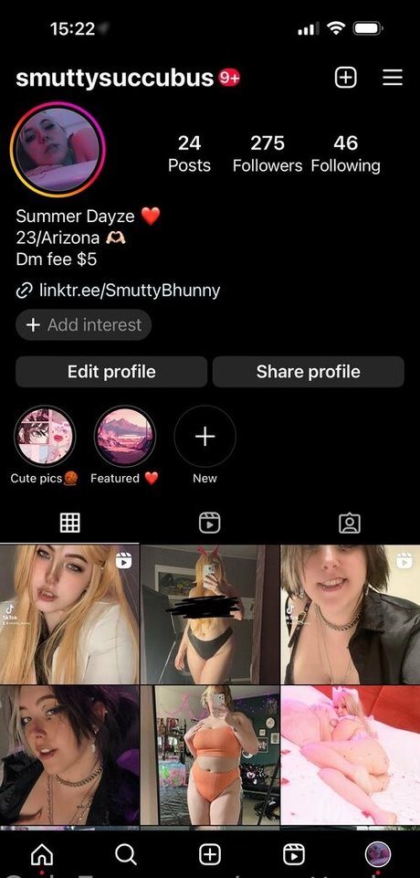 Nøgent lækket OnlyFans-billede af Smuttybunny