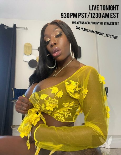 Naken läckt OnlyFans-bild av Ebonymystique4free